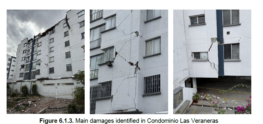 Patologías de daño identificadas en Condominio Las Veraneras