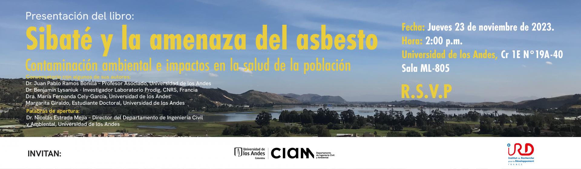 Presentación Libro Sibaté y la amenaza del asbesto. Contaminación ambiental e impacto en la salud de la población