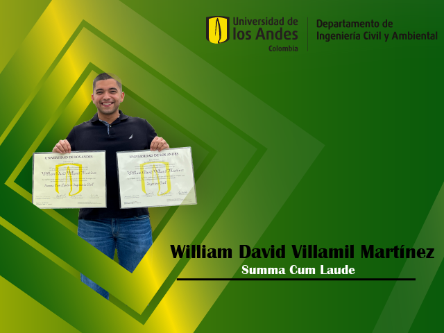 William David Villamil: Grado Suma Cum Laude